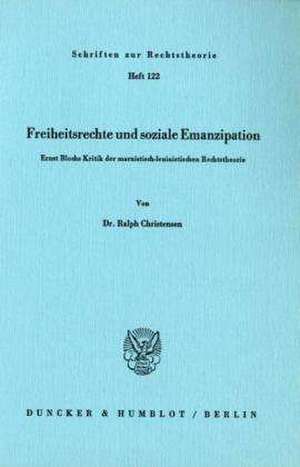 Freiheitsrechte und soziale Emanzipation de Ralph Christensen