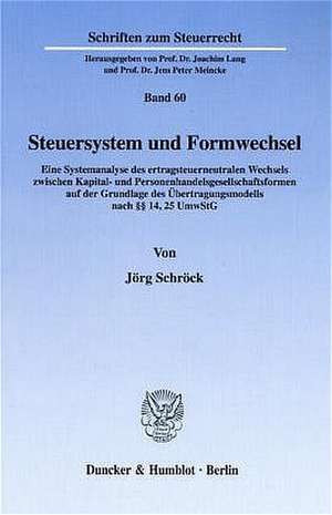 Steuersystem und Formwechsel. de Jörg Schröck