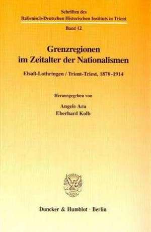 Grenzregionen im Zeitalter der Nationalismen