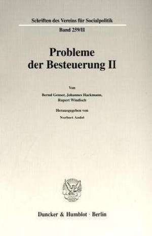 Probleme der Besteuerung II. de Norbert Andel