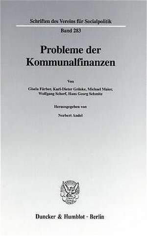 Probleme der Kommunalfinanzen. de Norbert Andel