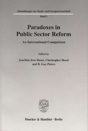 Paradoxes in Public Sector Reform