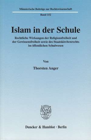 Islam in der Schule de Thorsten Anger