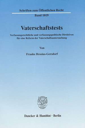 Vaterschaftstests de Frauke Brosius-Gersdorf