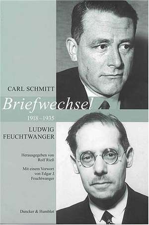 Briefwechsel 1918 - 1935 de Carl Schmitt