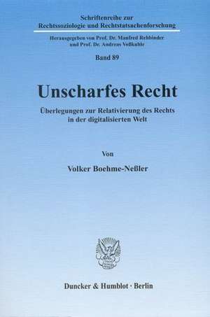 Unscharfes Recht. de Volker Boehme-Neßler