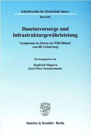 Daseinsvorsorge und Infrastrukturgewährleistung de Siegfried Magiera