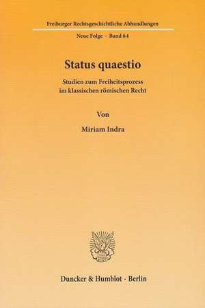 Status quaestio de Miriam Indra