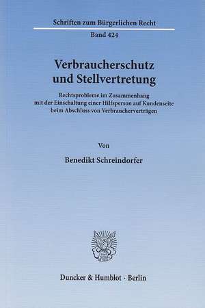 Verbraucherschutz und Stellvertretung de Benedikt Schreindorfer