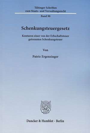 Schenkungsteuergesetz de Patriz Ergenzinger