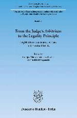 From the Judge's Arbitrium to the Legality Principle. de Georges Martyn