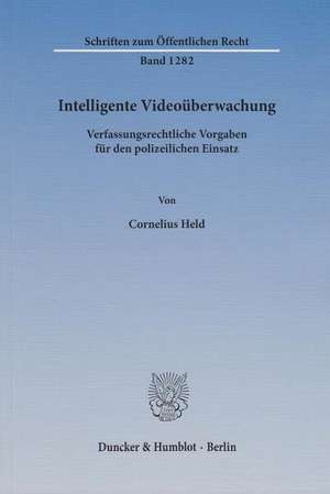 Intelligente Videoüberwachung de Cornelius Held