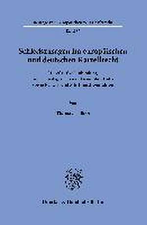 Schiedszusagen im europäischen und deutschen Kartellrecht de Thomas Pelikan