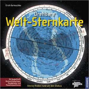 Drehbare Welt-Sternkarte de Erich Karkoschka