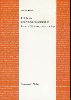 Lehrbuch Des Neuwestaramaischen: Festschrift Fur Waltraud Guglielmi Zum 65. Geburtstag de Werner Arnold