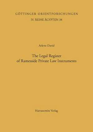 Classification and Categorization in Ancient Egypt / The Legal Register of Ramesside Private Law Instruments de Arlette David