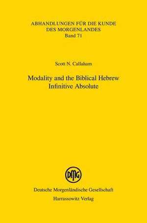 Modality and the Biblical Hebrew Infinitive Absolute