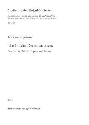 The Hittite Demonstratives