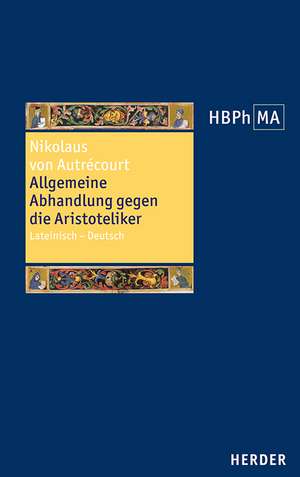 Allgemeine Abhandlung gegen die Aristoteliker de Nikolaus von Autrécourt