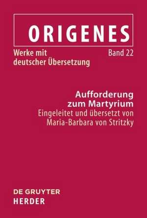 Aufforderung zum Martyrium de Maria-Barbara von Stritzky