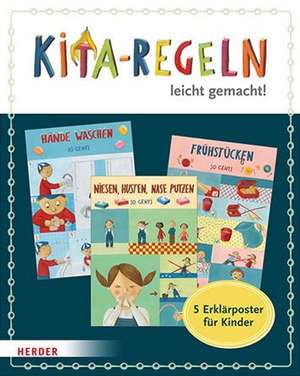 Kita-Regeln leicht gemacht. 5 Erklärposter für Kinder de Manuela Olten