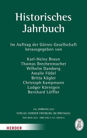 Historisches Jahrbuch - 142. Jahrgang