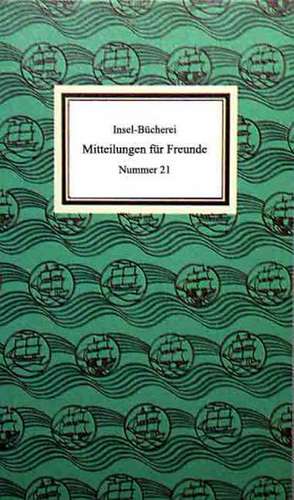 Insel-Bücherei. Mitteilungen für Freunde 21 de Heinz Sarkowski