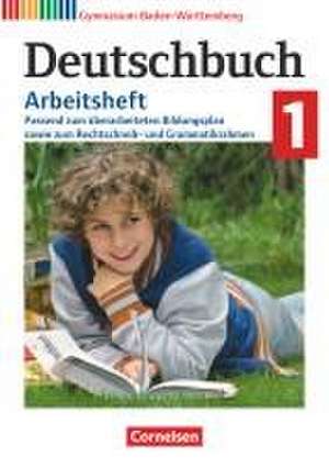 Deutschbuch Gymnasium Band 1: 5. Schuljahr. Baden-Württemberg - Bildungsplan 2016 - Arbeitsheft mit Lösungen de Christoph Fischer