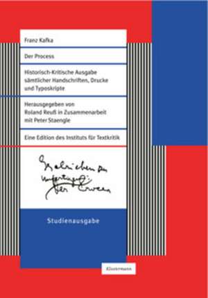 Der Process. Studienausgabe de Franz Kafka