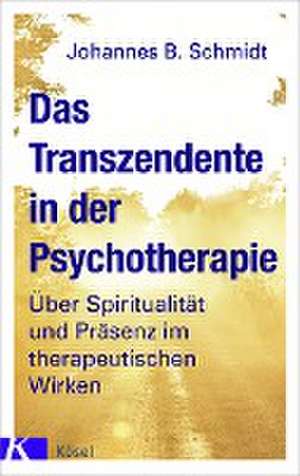 Das Transzendente in der Psychotherapie de Johannes B. Schmidt