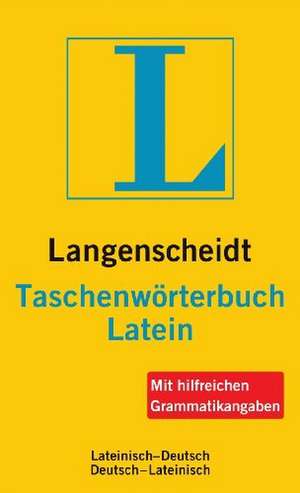 Langenscheidt Taschenwörterbuch Latein de Hermann Menge