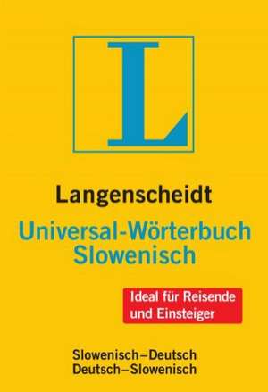 Langenscheidt Universal-Wörterbuch Slowenisch de Helene Perne