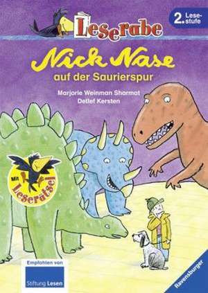 Leserabe: Nick Nase auf der Saurierspur de Marjorie Weinman Sharmat