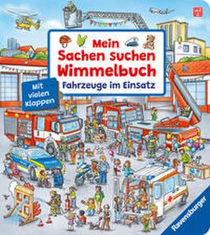 Mein Sachen suchen Wimmelbuch: Fahrzeuge im Einsatz, Pappbilderbuch mit Klappen ab 2 Jahren, Bilderbuch de Susanne Gernhäuser