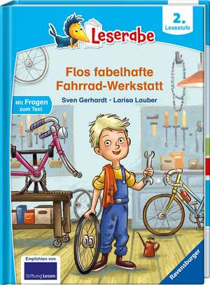 Flos fabelhafte Fahrrad-Werkstatt - Leserabe ab 2. Klasse - Erstlesebuch für Kinder ab 7 Jahren de Sven Gerhardt