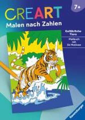 Ravensburger CreArt Malen nach Zahlen ab 7: Gefährliche Tiere, Malbuch, 24 Motive de Rolf Bunse