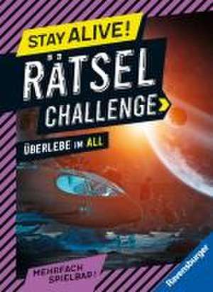 Ravensburger Stay alive! Rätsel-Challenge - Überlebe im All - Rätselbuch für Gaming-Fans ab 8 Jahren de Martine Richter