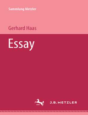 Essay: Sammlung Metzler, 83 de Haas