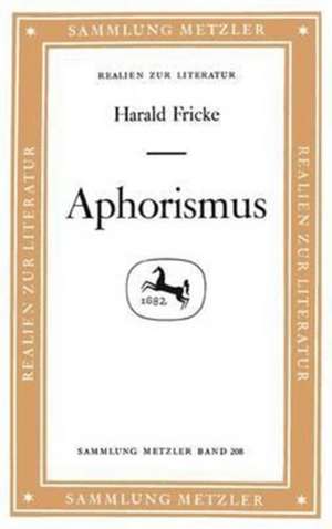 Aphorismus de Harald Fricke