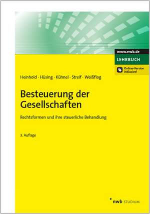 Besteuerung der Gesellschaften de Michael Heinhold