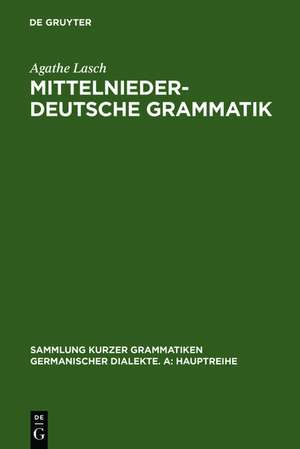 Mittelniederdeutsche Grammatik de Agathe Lasch