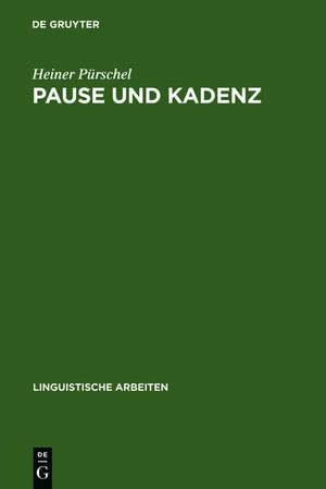 Pause und Kadenz: Interferenzerscheinungen bei der englischen Intonation deutscher Sprecher de Heiner Pürschel