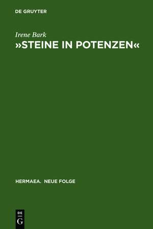 »Steine in Potenzen«: Konstruktive Rezeption der Mineralogie bei Novalis de Irene Bark