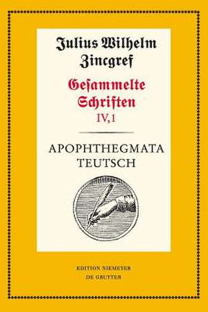 Apophthegmata teutsch: 1: Text. 2: Erläuterungen, Übersetzungen und Verifizierungen mit einer Einleitung von Theodor Verweyen und Dieter Mertens de Dieter Mertens