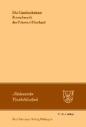 Die Gandersheimer Reimchronik des Priesters Eberhard de Ludwig Wolff