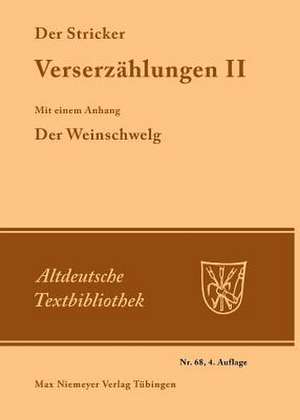 Verserzählungen II de Der Stricker
