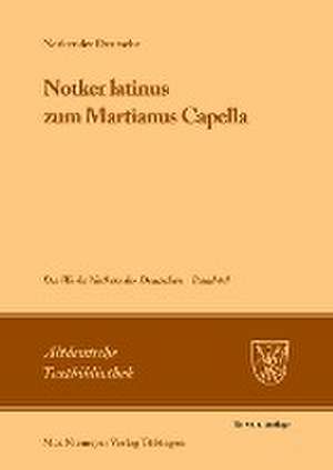 »Notker latinus« zum Martianus Capella de James C. King