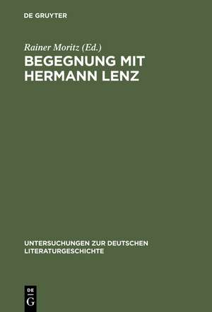 Begegnung mit Hermann Lenz: Künzelsauer Symposion de Rainer Moritz