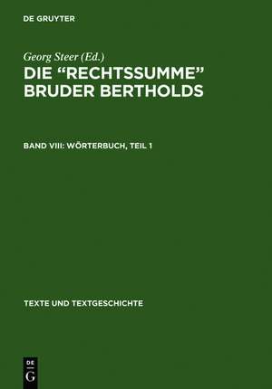 Wörterbuch de Georg Steer