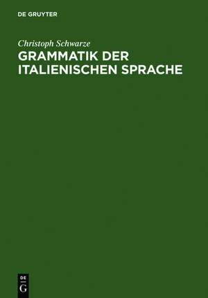 Grammatik der italienischen Sprache de Christoph Schwarze